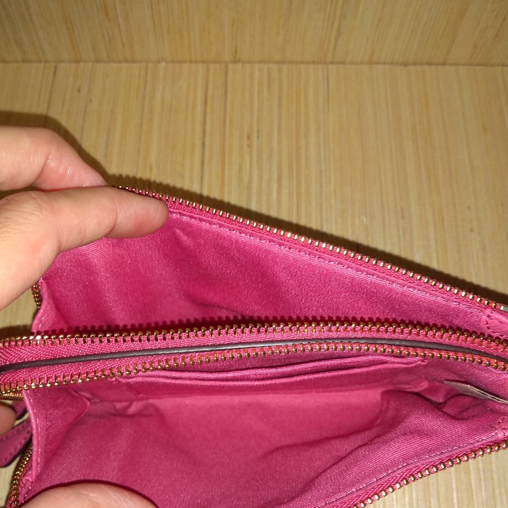Coach Signature Double Zip Wristlet - Picture 6 of 6